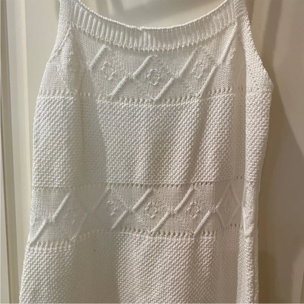 NWT hello molly Venus retrograde white knit dress 6 - Picture 2 of 10